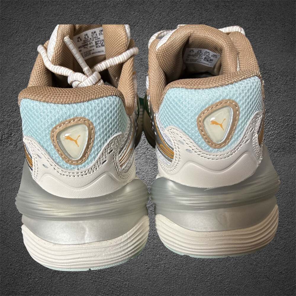 Puma Inverse Shimmer Sneakers Warm White/Archive Gold-Brand new-size 5.5 womens - Picture 4 of 7